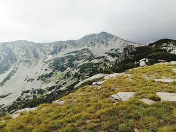 Scenic view of mountain against sky