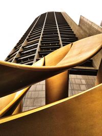 Low angle view of modern building against sky