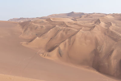 Scenic view of desert against sky