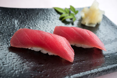 Close-up of cake on plate