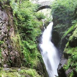 River flowing through rocks