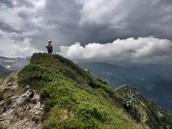 Scenic view of mountain against sky