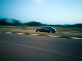 Car on road against sky