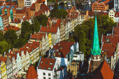 Gdansk old town during a summer day.