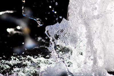 Close-up of water splashing