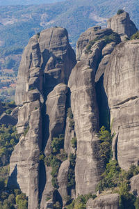 View of rock formations