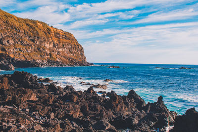 Scenic view of sea against sky