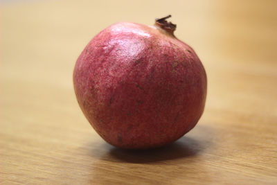 Close-up of apple on table