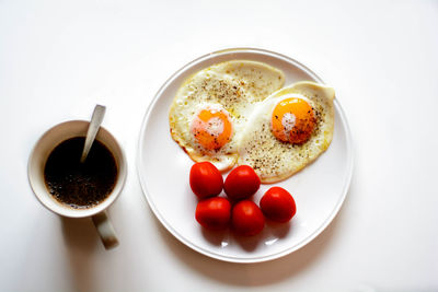 High angle view of breakfast in bowl