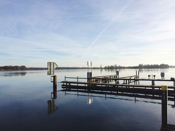 Scenic view of river against sky