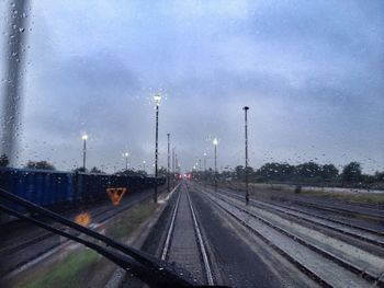 Road passing through railroad track