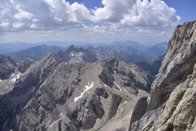 A magnificent view from the marmolada