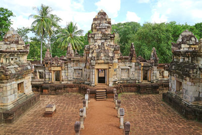 View of old temple building