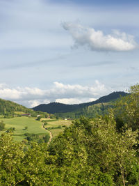 Scenic view of landscape against sky