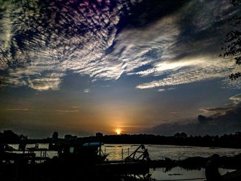 River at sunset