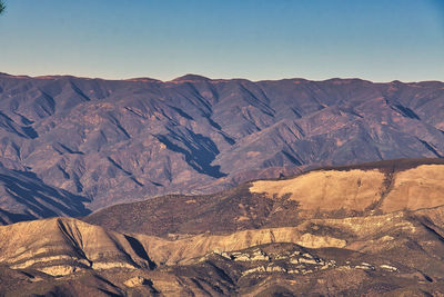 Scenic view of dramatic landscape against sky