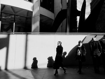 People in office building