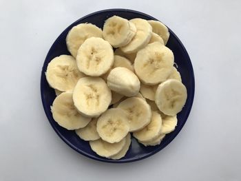 High angle view of fruits in bowl