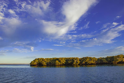 The lagoon at adolfo lopez mateos in baja california 