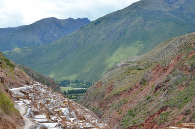 Salt mine at salinas de maras