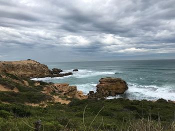 Scenic view of sea against sky