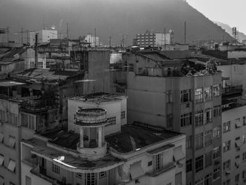 High angle view of city