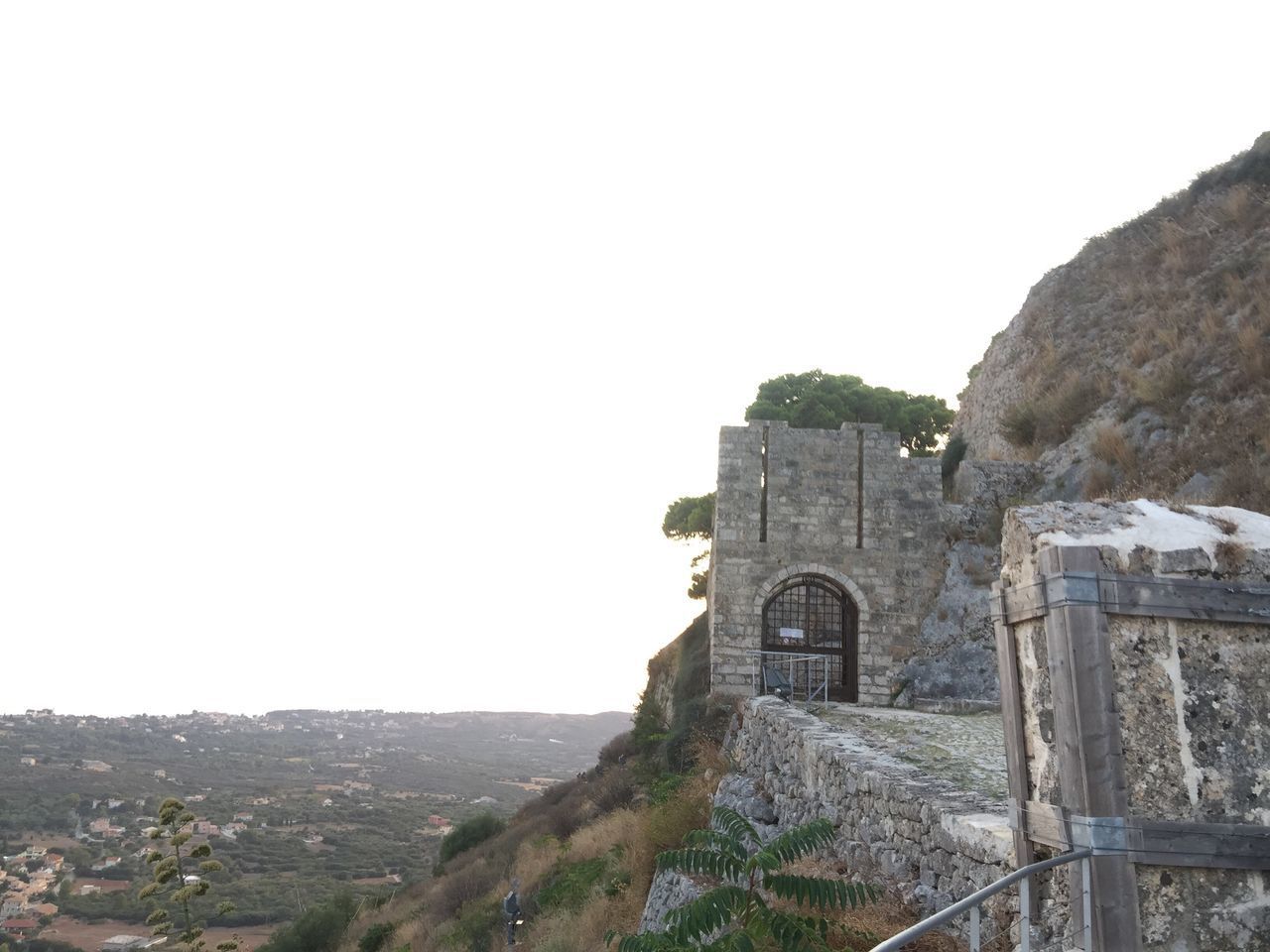 VIEW OF CASTLE ON MOUNTAIN