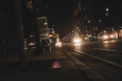 City street at night