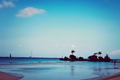 Scenic view of sea against sky