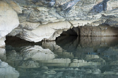 Rock formations in cave