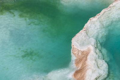 High angle view of swimming pool