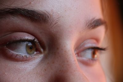 Close-up portrait of human eye