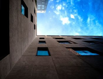 Low angle view of building against sky