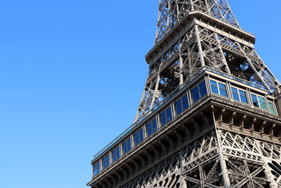 Low angle view of historical building against blue sky