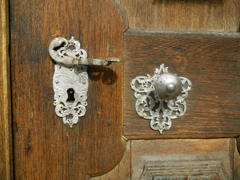 Close-up of door knocker