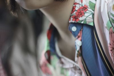 Close-up of women standing outdoors