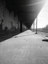 Surface level of empty road