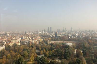 Aerial view of city