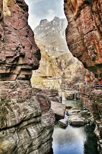 View of rock formation