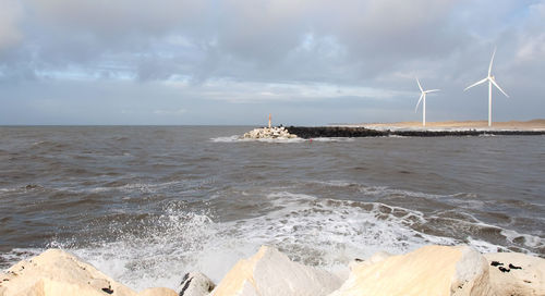 Scenic view of sea against sky