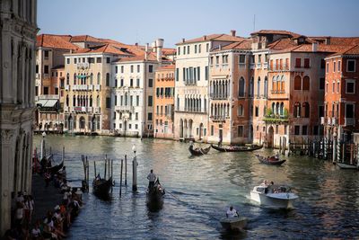 View of buildings at waterfront