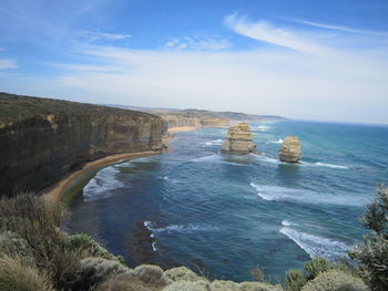 Scenic view of sea against sky