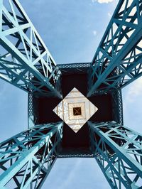 Low angle view of bridge against sky