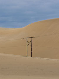 Scenic view of desert against sky