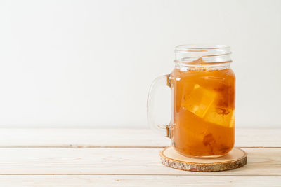 Close-up of drink on table