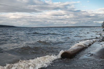 Scenic view of sea against sky