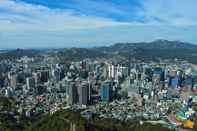 Aerial view of cityscape