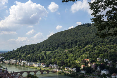 View of bridge over river