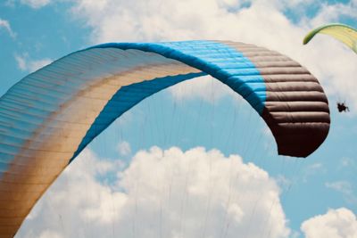 Low angle view of cloudy sky