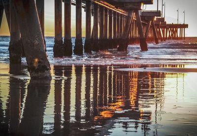 Pier in sea